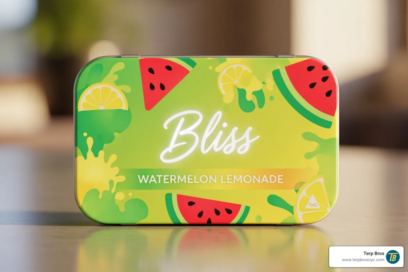 Watermelon Lemonade 'Bliss' Camino Gummies tin - camino gummies review