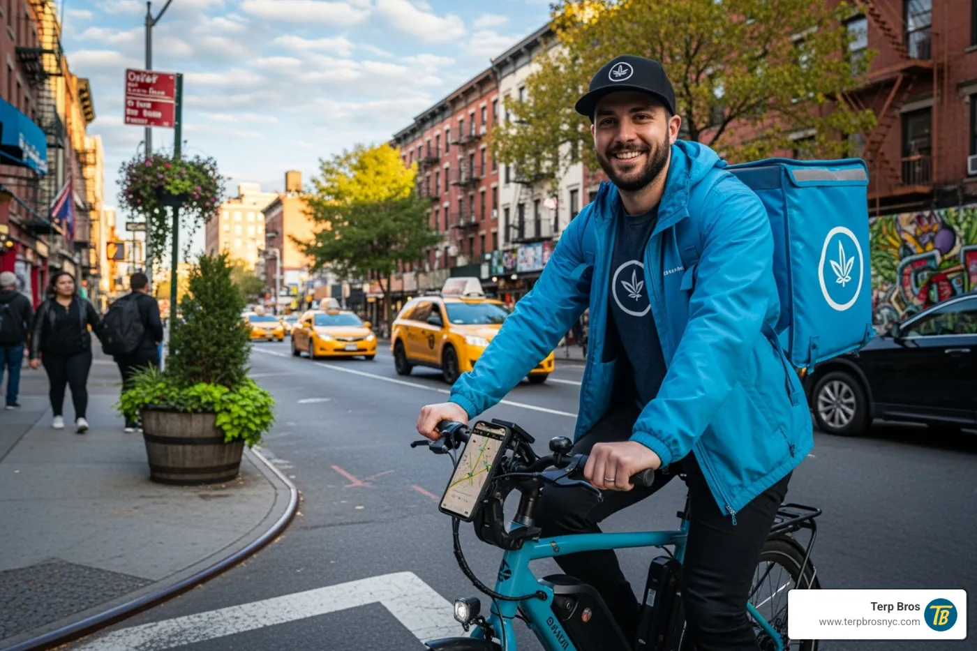 Terp Bros cannabis delivery driver in Queens - camino gummies review