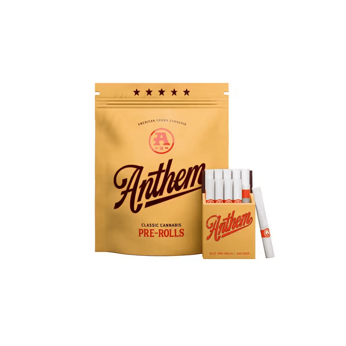 Anthem infused preroll packs in Rocket Glare hybrid and Purple Mountain indica at Terp Bros Ozone Park