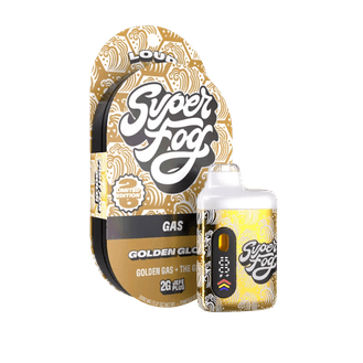 Mfused limited edition gold Golden Glove indica 2 gram all-in-one vape at Terp Bros Astoria