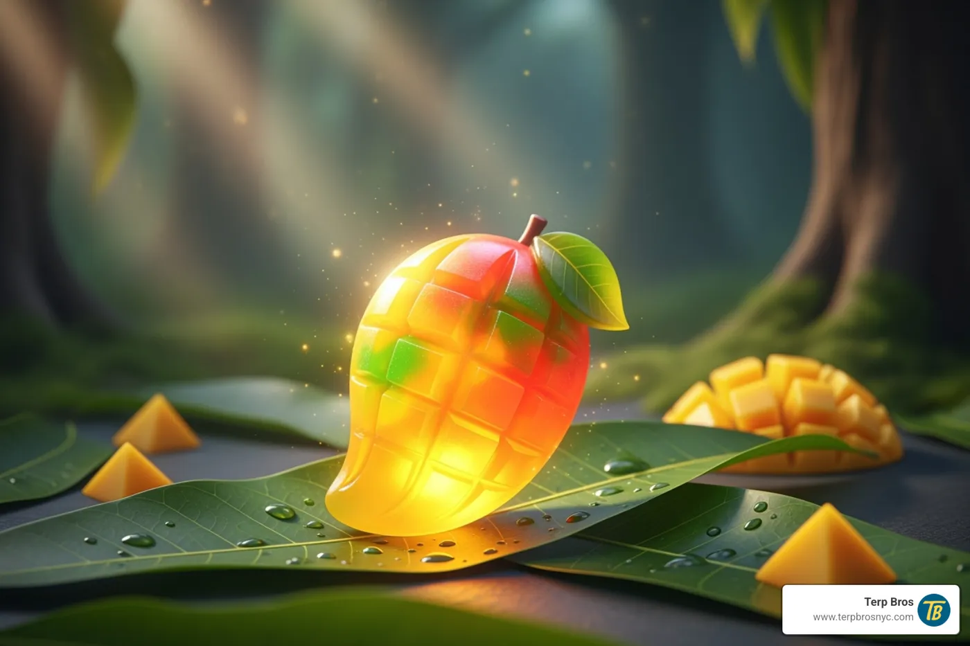 Sample Certificate of Analysis (COA) for an edible product. - magic mango gummy